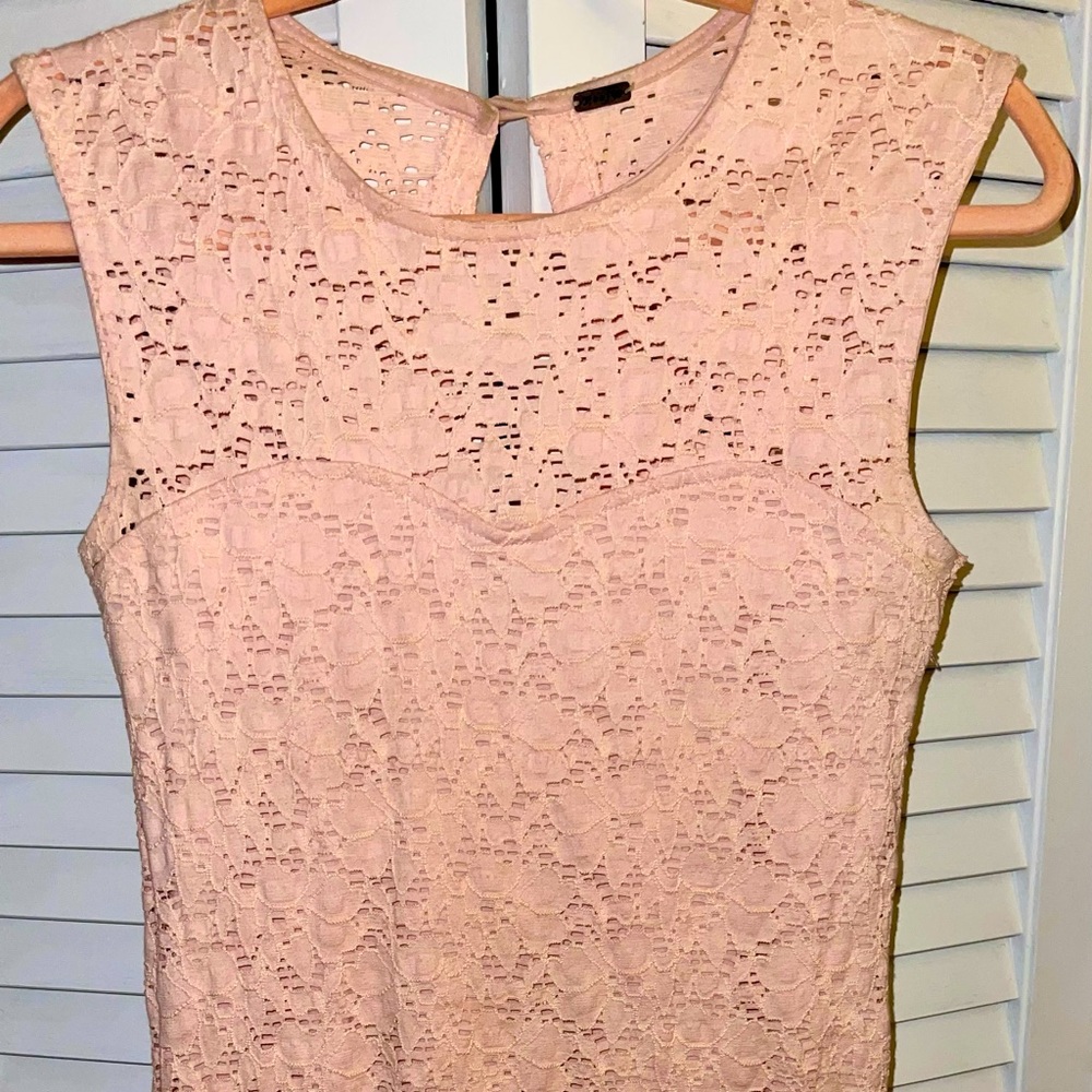 Light pink mini dress